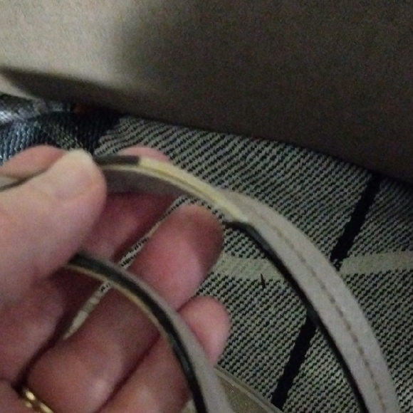 Kate Spade  Silver Glitter Striped Tote Bag - Picture 4 of 6